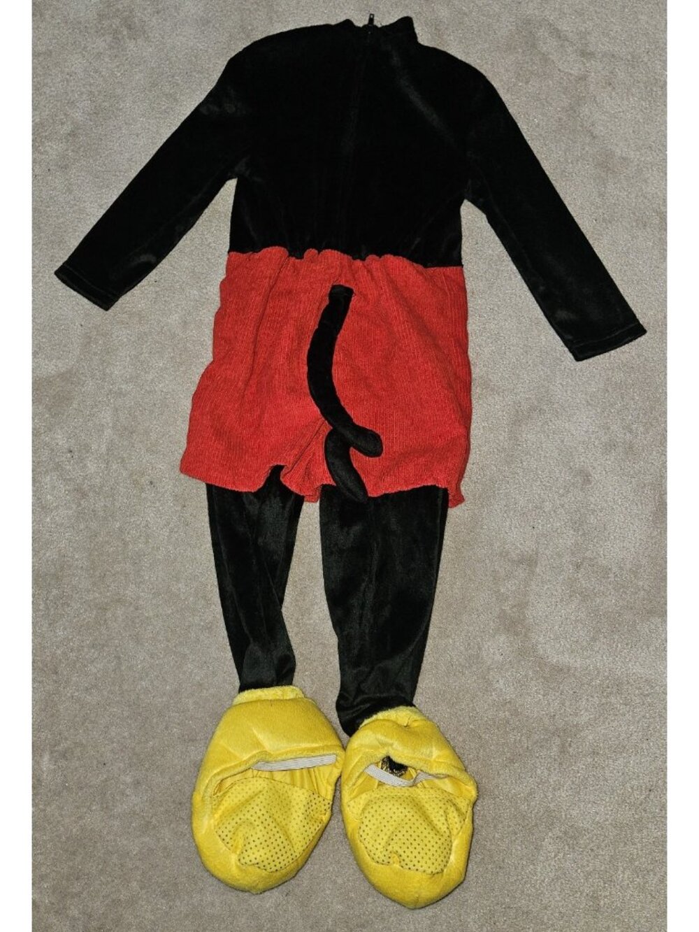 Disney Mickey Mouse Halloween Costume Toddler 2T Jumpsuit Headpiece Spirit - Picture 6 of 16
